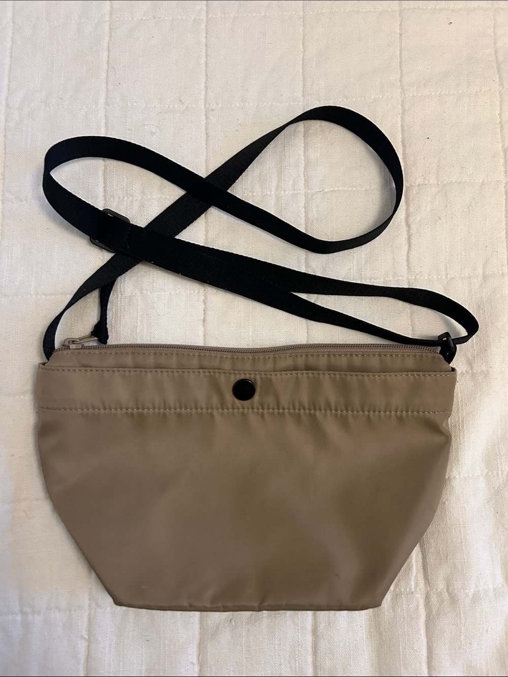 Uniqlo Crossbody • Tan and Black